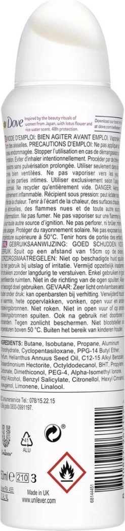 Dove Nourishing Secrets Glowing Anti-transpirant Spray - 6 X 150 Ml 14 Dove Nourishing Secrets Glowing Anti-transpirant Spray - 6 X 150 Ml -Lichaamsverzorging 283x1200 2