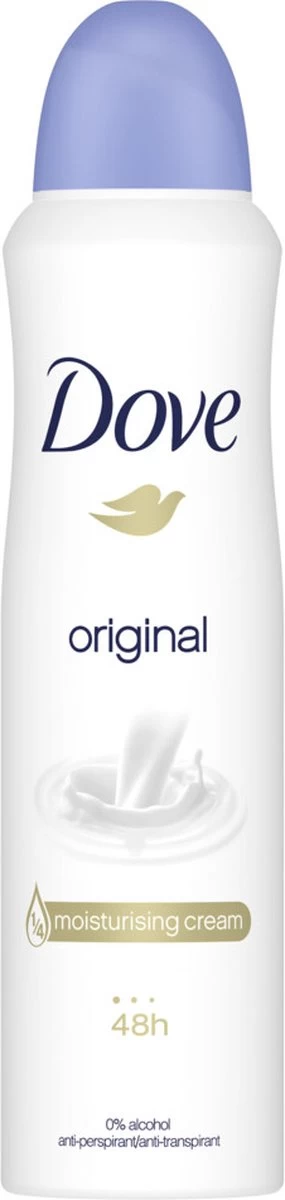 Dove Original Anti-transpirant Spray Vrouw - 6 X 150 Ml - Voordeelverpakking 13 Dove Original Anti-transpirant Spray Vrouw - 6 X 150 Ml - Voordeelverpakking - Afbeelding 13