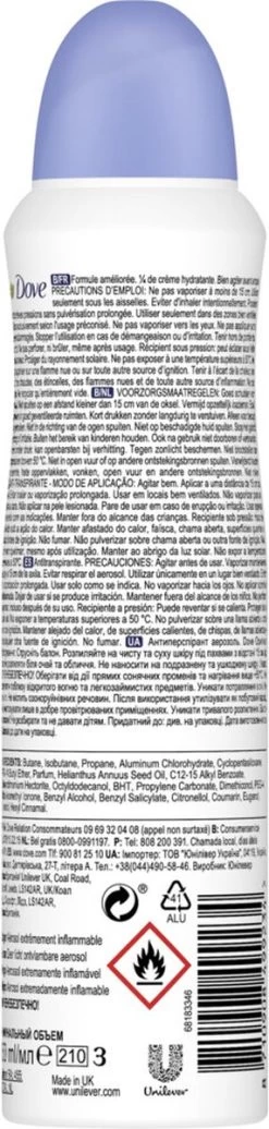 Dove Original Anti-transpirant Spray Vrouw - 6 X 150 Ml - Voordeelverpakking 27 Dove Original Anti-transpirant Spray Vrouw - 6 X 150 Ml - Voordeelverpakking -Lichaamsverzorging 286x1200 2