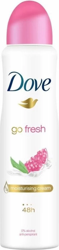 Dove Go Fresh Anti-transpirant Deodorant Pomegranate - 6 X 150 Ml - Voordeelverpakking -Lichaamsverzorging 286x1200