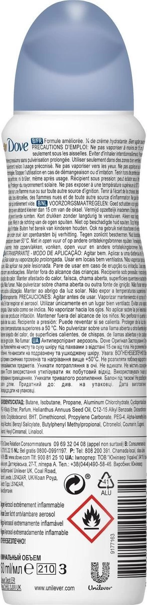 Dove Original Anti-transpirant Spray Vrouw - 6 X 150 Ml - Voordeelverpakking 8 Dove Original Anti-transpirant Spray Vrouw - 6 X 150 Ml - Voordeelverpakking - Afbeelding 8