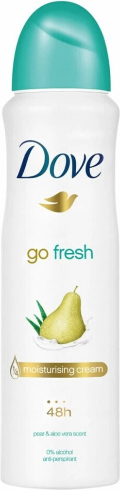 Dove Go Fresh Pear & Aloë Vera Anti-transpirant Deodorant - 6 X 150 Ml - Voordeelverpakking 18 Dove Go Fresh Pear & Aloë Vera Anti-transpirant Deodorant - 6 X 150 Ml - Voordeelverpakking -Lichaamsverzorging 294x1200 2