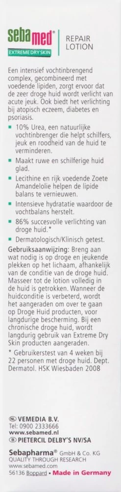 Sebamed Extreme Dry Urea Repair - Lotion 10% - Huidverzorging - 200 Ml 32 Sebamed Extreme Dry Urea Repair - Lotion 10% - Huidverzorging - 200 Ml -Lichaamsverzorging 297x1200