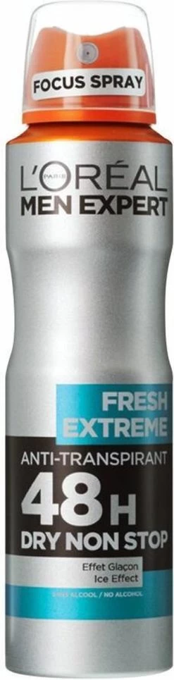 L’Oréal Paris Men Expert Fresh Extreme 48H Deodorant Spray - 6 X 150 Ml - Voordeelverpakking -Lichaamsverzorging 307x1200 12