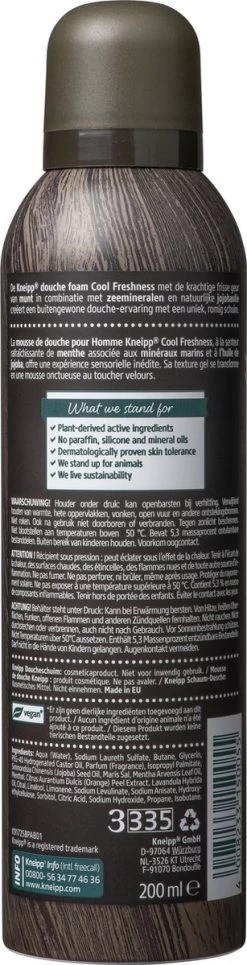 Kneipp Men - Cool Freshness - Douche Foam 13 Kneipp Men - Cool Freshness - Douche Foam -Lichaamsverzorging 307x1200 8
