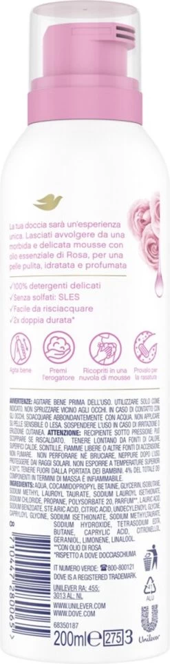 Dove Rose Oil Doucheschuim - 6 X 200 Ml - Voordeelverpakking -Lichaamsverzorging 308x1200 2