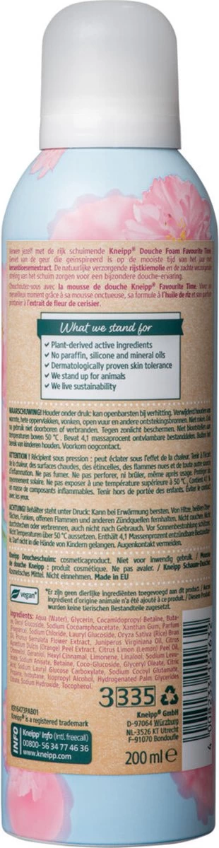 Kneipp Favourite Time - Douche Foam 2 Kneipp Favourite Time - Douche Foam - Afbeelding 2