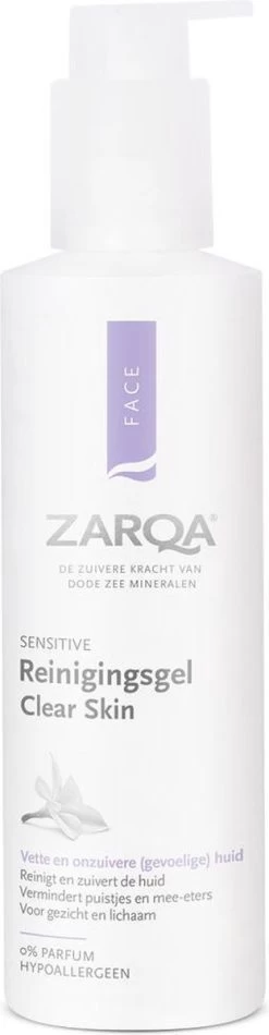 Zarqa Reinigingsgel Clear Skin 200 Ml -Lichaamsverzorging 312x1200