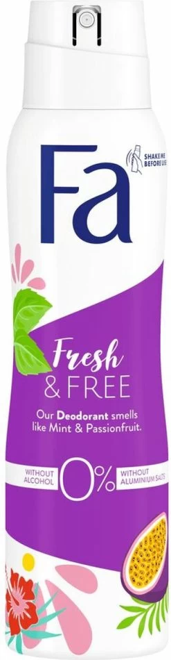 Fa Fresh & Free Mint & Passionfruit Deo Spray 6x 150 Ml - Grootverpakking 15 Fa Fresh & Free Mint & Passionfruit Deo Spray 6x 150 Ml - Grootverpakking -Lichaamsverzorging 312x1200 7