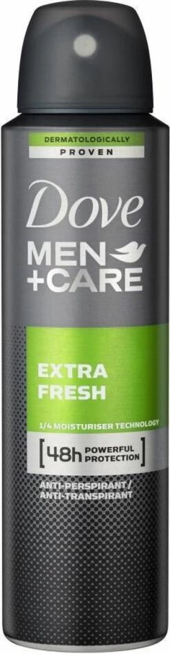 Dove Men+Care Extra Fresh Anti-Transpirant Deodorant Spray - 6 X 150 Ml - Voordeelverpakking -Lichaamsverzorging 313x1200 4