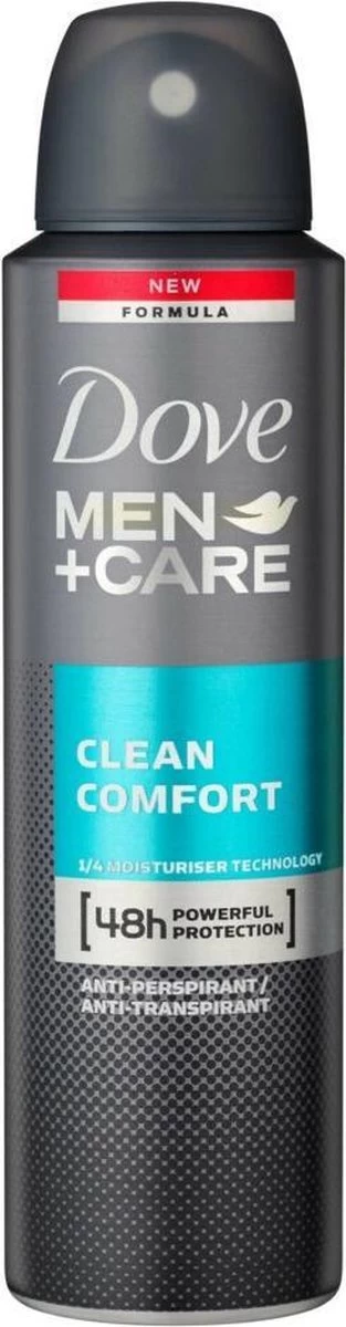 Dove Men+Care Clean Comfort Anti Transpirant Deodorant Spray - 6 X 150 Ml - Voordeelverpakking 7 Dove Men+Care Clean Comfort Anti Transpirant Deodorant Spray - 6 X 150 Ml - Voordeelverpakking - Afbeelding 7