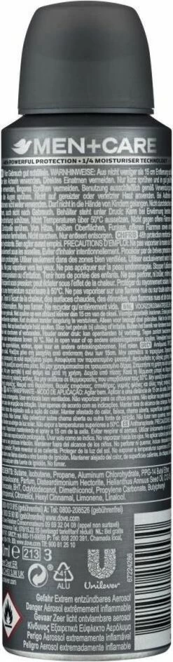 Dove Men+Care Extra Fresh Anti-Transpirant Deodorant Spray - 6 X 150 Ml - Voordeelverpakking -Lichaamsverzorging 314x1200 5
