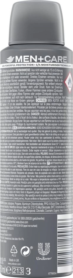 Dove Men+Care Sensitive Shield Anti-Transpirant Deodorant Spray - 6 X 150 Ml - Voordeelverpakking -Lichaamsverzorging 315x1200 3