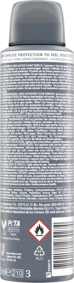 Dove Men+Care Advanced Clean Comfort Anti-Transpirant Deodorant Spray - 6 X 150 Ml - Voordeelverpakking -Lichaamsverzorging 315x1200 4