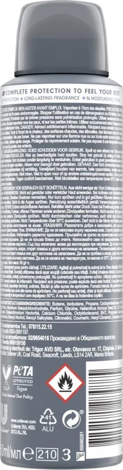 Dove Men+Care Advanced Cool Fresh Anti-Transpirant Deodorant Spray - 6 X 150 Ml - Voordeelverpakking -Lichaamsverzorging 315x1200 6