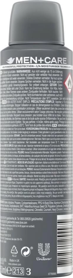 Dove Men+Care Invisible Dry Anti-transpirant Deodorant Spray - 6 X 150 Ml - Voordeelverpakking -Lichaamsverzorging 316x1200 6