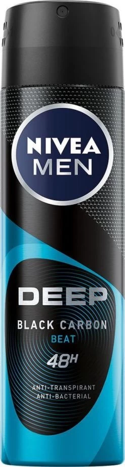 NIVEA MEN Deep Black Carbon Beat Spray - Ant-transpirant - Voordeelverpakking 6 X 150 ML 10 NIVEA MEN Deep Black Carbon Beat Spray - Ant-transpirant - Voordeelverpakking 6 X 150 ML -Lichaamsverzorging 321x1200 3