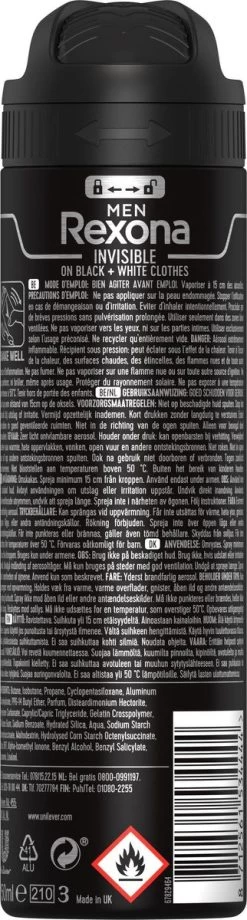 Rexona Men Invisible Anti-Transpirant Spray - 6 X 150 Ml - Voordeelverpakking -Lichaamsverzorging 322x1200 3