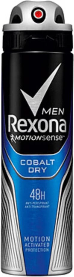 Rexona Men Cobalt Dry Anti-transpirant Spray - 6 X 150 Ml - Voordeelverpakking -Lichaamsverzorging 322x1200 5
