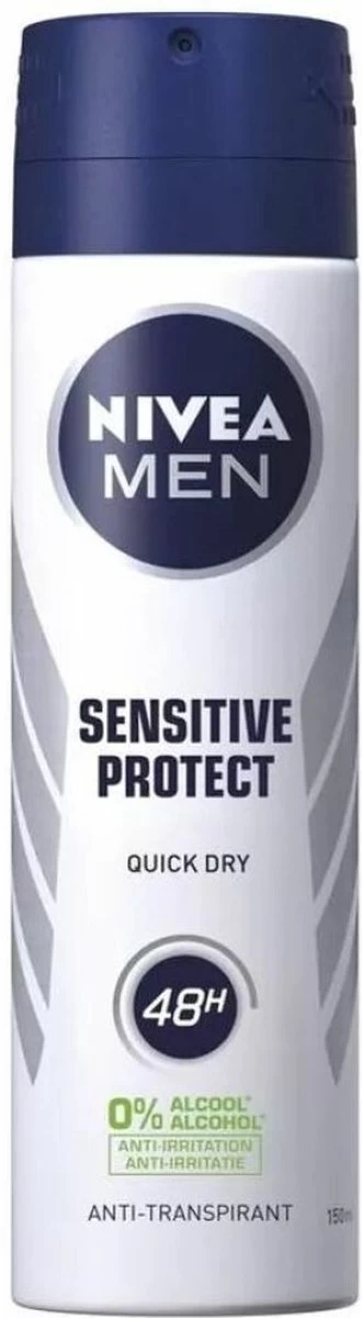 NIVEA MEN Sensitive Protect Deodorant Spray - 6 X 150 Ml - Voordeelverpakking 2 NIVEA MEN Sensitive Protect Deodorant Spray - 6 X 150 Ml - Voordeelverpakking - Afbeelding 2
