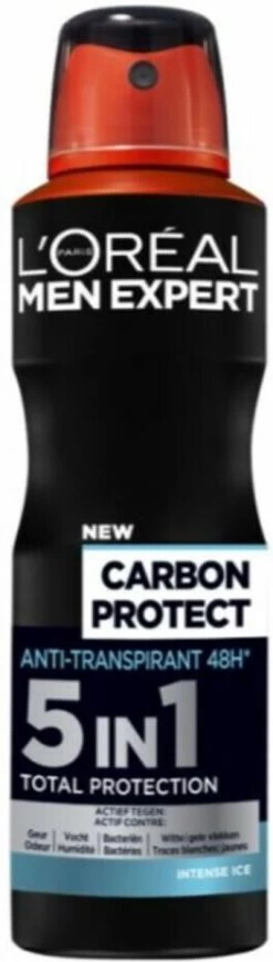L’Oréal Paris Men Expert Carbon Protect 4in1 Deodorant Spray - Voordeelverpakking 6 X 150 Ml