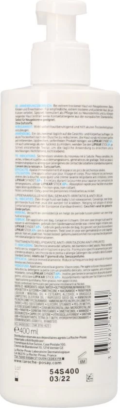 La Roche-Posay Lipikar Balsem AP+m Bodymelk - Droge Huid - 400 Ml 31 La Roche-Posay Lipikar Balsem AP+m Bodymelk - Droge Huid - 400 Ml -Lichaamsverzorging 355x1200 1