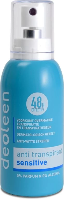 Deoleen Anti-transpirant - Pompspray Sensitive - Deodorant - 75 Ml -Lichaamsverzorging 387x1200