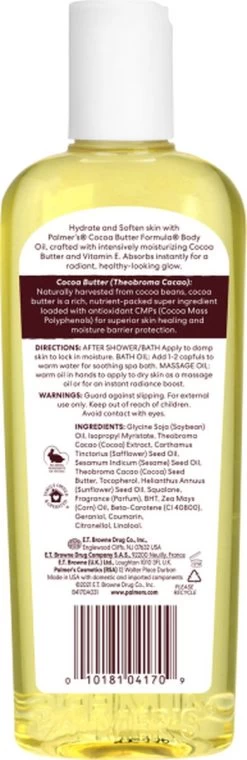 Palmers Cocoa Butter Formula Moisturising Body Oil - 250 Ml - Body Oil -Lichaamsverzorging 390x1200