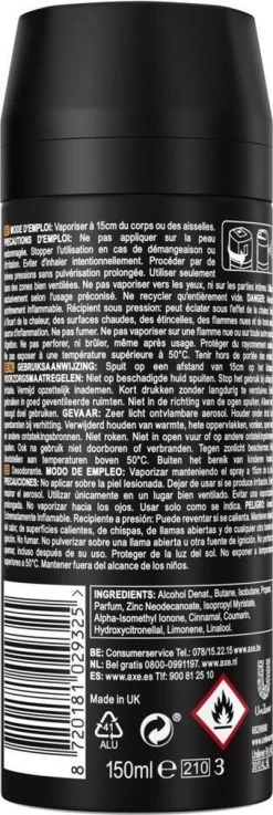 Axe Collision Leather & Cookies Bodyspray Deodorant - 6 X 150 Ml - Voordeelverpakking -Lichaamsverzorging 402x1200 3