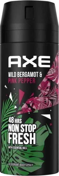 Axe Wild Fresh Bergamot & Pink Pepper Deodorant Bodyspray - 6 X 150 Ml - Voordeelverpakking -Lichaamsverzorging 404x1200 2