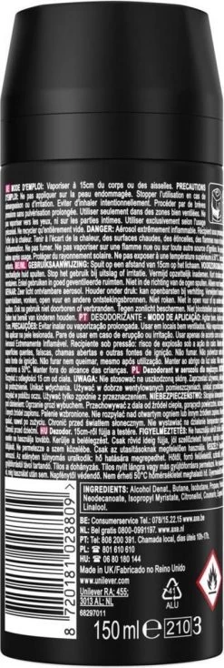 Axe Wild Fresh Bergamot & Pink Pepper Deodorant Bodyspray - 6 X 150 Ml - Voordeelverpakking -Lichaamsverzorging 404x1200 3