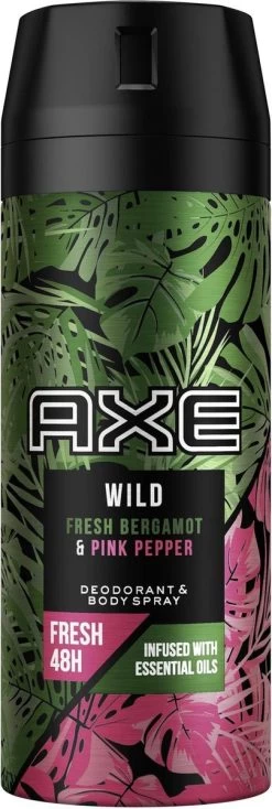 Axe Wild Fresh Bergamot & Pink Pepper Deodorant Bodyspray - 6 X 150 Ml - Voordeelverpakking -Lichaamsverzorging 404x1200 4