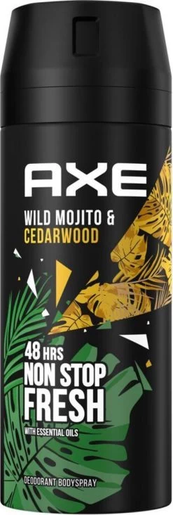 Axe Mojito & Cedarwood Pepper Bodyspray Deodorant - 6 X 150 Ml - Voordeelverpakking -Lichaamsverzorging 405x1200