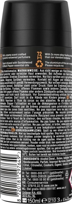 AXE Fine Fragrance Collection Copper Santal Premium Deodorant Bodyspray 150 Ml -Lichaamsverzorging 428x1200 4