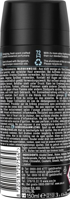 AXE Fine Fragrance Collection Aqua Bergamot Premium Deodorant Bodyspray 150 Ml -Lichaamsverzorging 428x1200 8