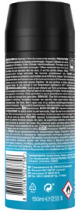 Axe Ice Chill Bodyspray Deodorant - 6 X 150 Ml - Voordeelverpakking -Lichaamsverzorging 435x1200 2