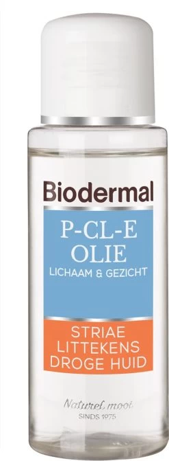 Biodermal P-CL-E Olie - Huidolie - Huidverzorging Voor Striae, Littekens En Droge Huid - Huidolie 75 Ml