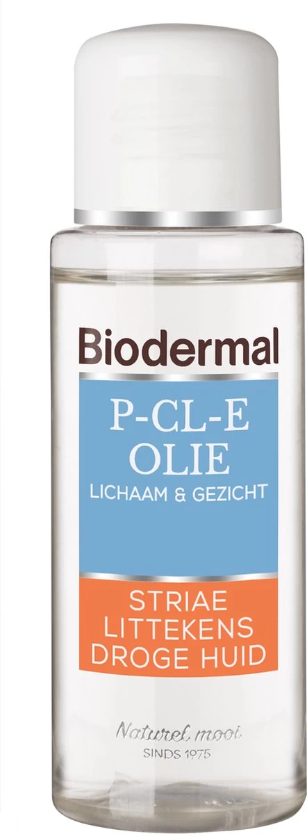Biodermal P-CL-E Olie - Huidolie - Huidverzorging Voor Striae, Littekens En Droge Huid - Huidolie 75 Ml 1 Biodermal P-CL-E Olie - Huidolie - Huidverzorging Voor Striae, Littekens En Droge Huid - Huidolie 75 Ml