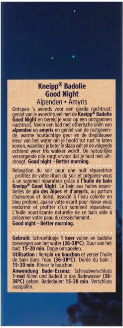 Kneipp Good Night - Badolie 9 Kneipp Good Night - Badolie -Lichaamsverzorging 452x1200 7