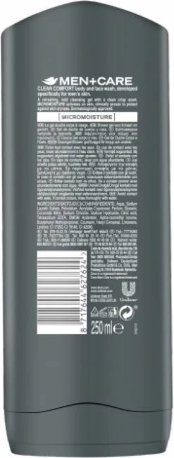 Dove Men Extra Fresh Douchegel - 6 X 250 Ml - Voordeelverpakking -Lichaamsverzorging 456x1200 7