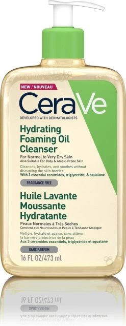 CeraVe - Hydrating Foaming Oil Cleanser - Voor Normale Tot Droge Huid - 473ml
