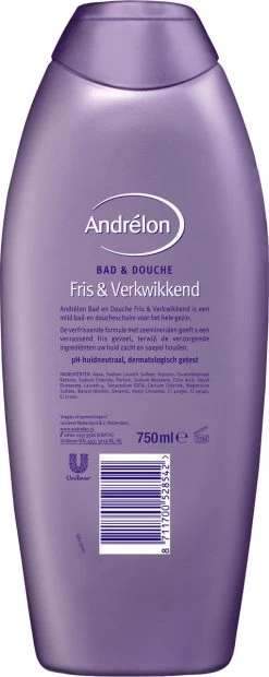 Andrélon Bad & Douche Fris & Verkwikkend Bad- En Doucheschuim - 6 X 750 Ml - Voordeelverpakking -Lichaamsverzorging 478x1200 9