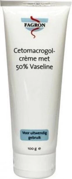 Merkloos Fagron Cetomacrogolcrème Met 50% Vaseline 100GR