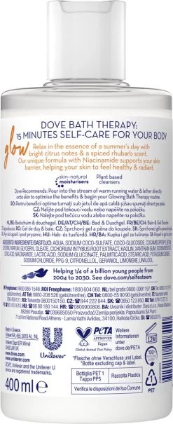 Dove Bath Therapy Glow - Badschuim & Douchegel - 400 Ml 14 Dove Bath Therapy Glow - Badschuim & Douchegel - 400 Ml -Lichaamsverzorging 490x1200 7