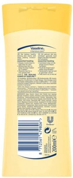 Vaseline® Vaseline Essential Healing - 200 Ml - Bodylotion -Lichaamsverzorging 493x1200 1