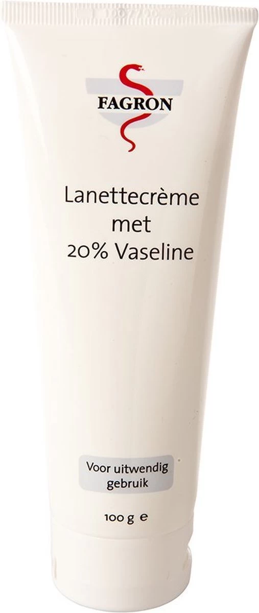 Fagron Lanettecreme Met 20% Vaseline 100g 1 Fagron Lanettecreme Met 20% Vaseline 100g