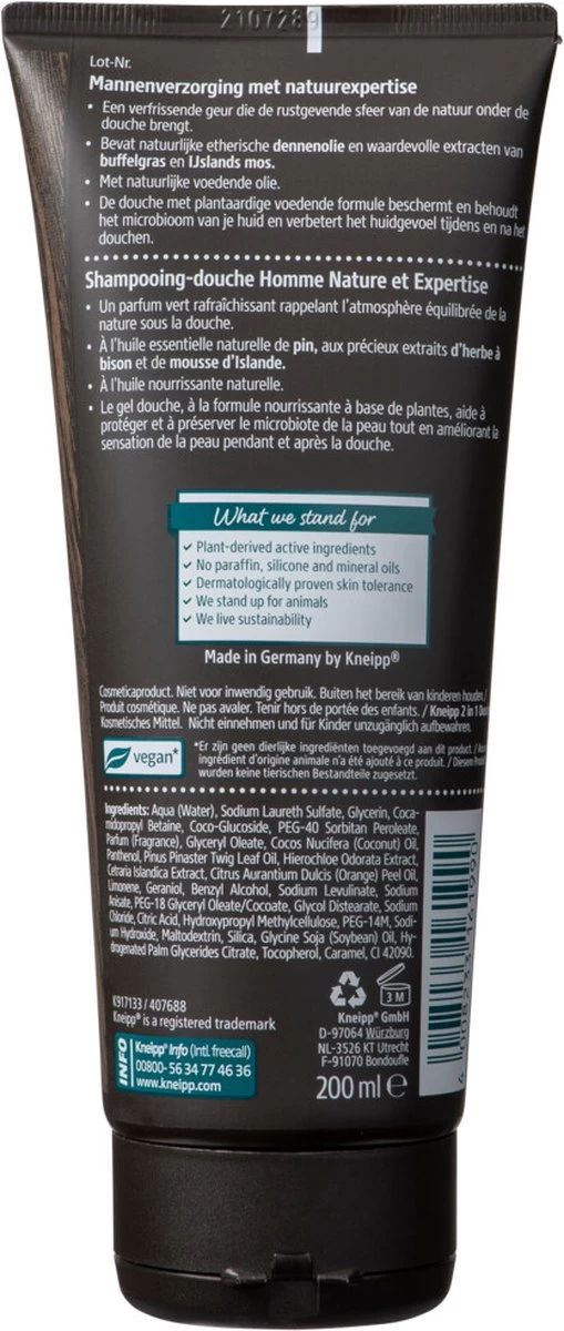 Kneipp Men - Nature Feeling - Douche 2-in-1 5 Kneipp Men - Nature Feeling - Douche 2-in-1 - Afbeelding 5