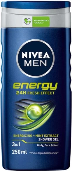 NIVEA MEN Energy - 6x 250 ML - Voordeelverpakking - Douchegel 8 NIVEA MEN Energy - 6x 250 ML - Voordeelverpakking - Douchegel -Lichaamsverzorging 509x1200 4