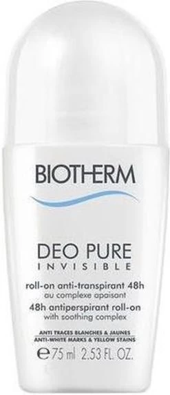 Biotherm Deo Pure Invisible 48h Anti-transpirant Roll-On Deodorant - Deodorant - 75 Ml