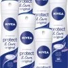 NIVEA Protect & Care - 6 X 150 Ml - Voordeelverpakking - Deodorant Spray